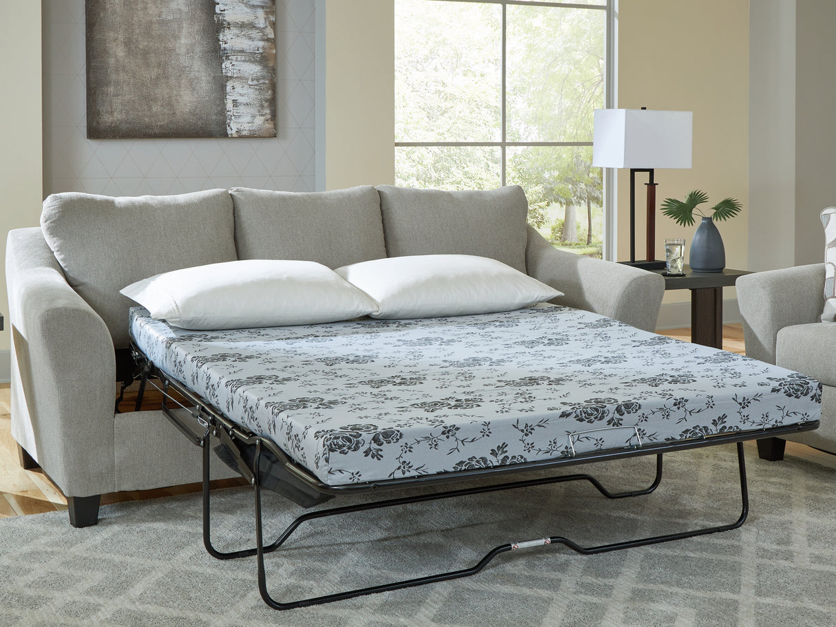 Furniture City - MS - Ashley Furniture - Willarae Living Room - Queen Sofa Sleeper / Taupe - 5980339