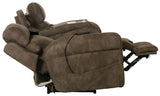 Tranquility - Power Headrest Power Lay Flat Reclining Sofa With DDT / CR3 Heat / Massage / Lumbar - Pewter
