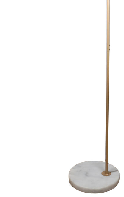 Gilded Canopy - 63 X 26 - Metal Floor Lamp - Painted Gold, White Marble