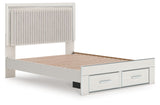 Zuraleus - Upholstered Panel Platform Storage Bed