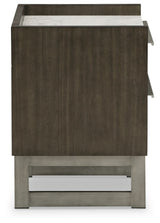Arkenton - Two Drawer Night Stand - Grayish Brown / White