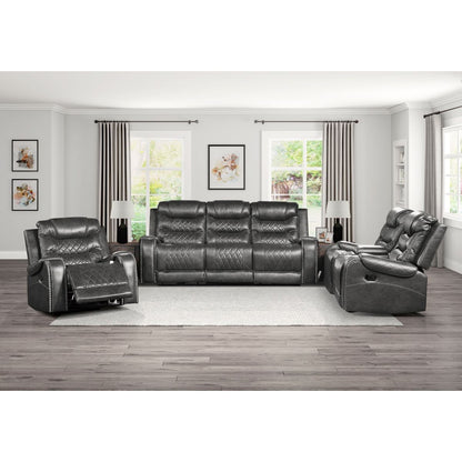 Putnam - Power Double Reclining Loveseat With Center Console, Receptacles And USB Ports