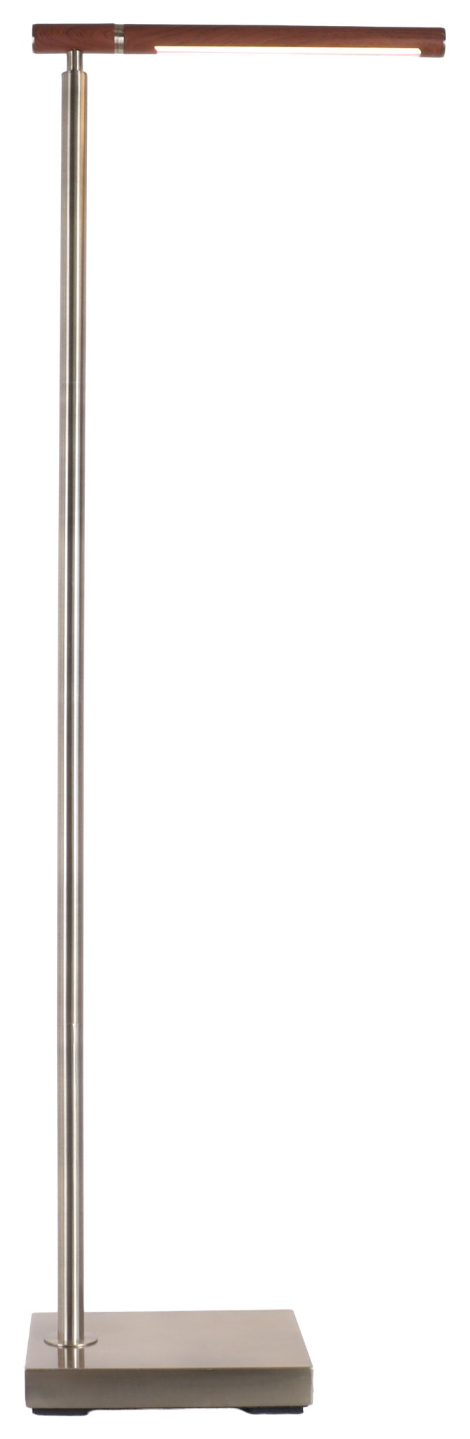 Walnut Skyline - 50 X 15 - Metal Floor Lamp - Antique Brass