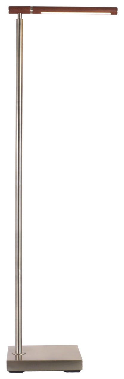 Walnut Skyline - 50 X 15 - Metal Floor Lamp - Antique Brass