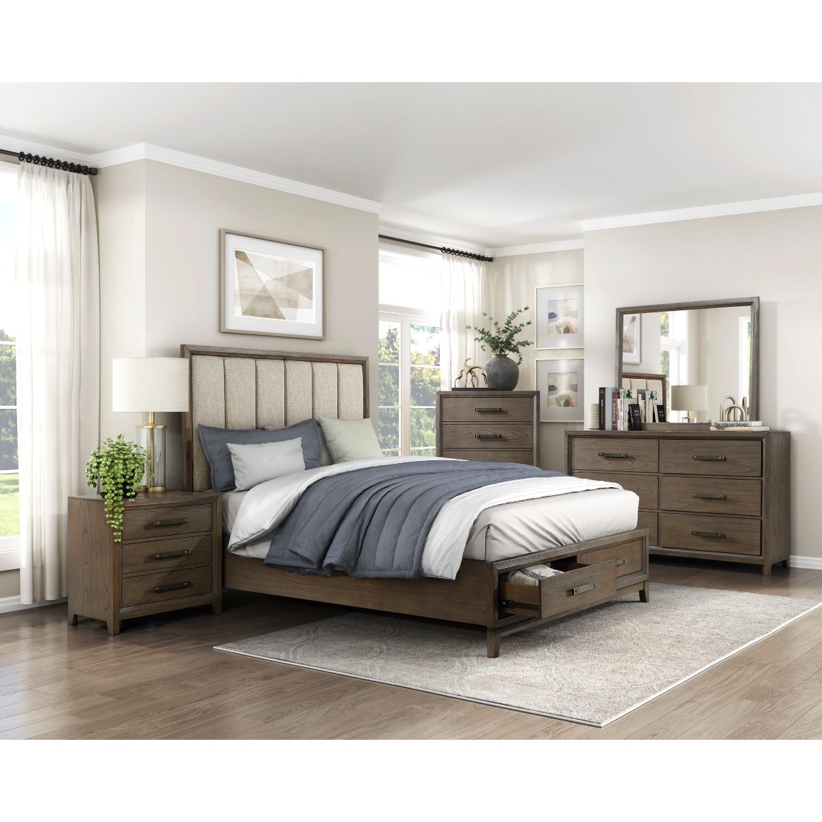 Cambridge - Platform Bed With Footboard Storage