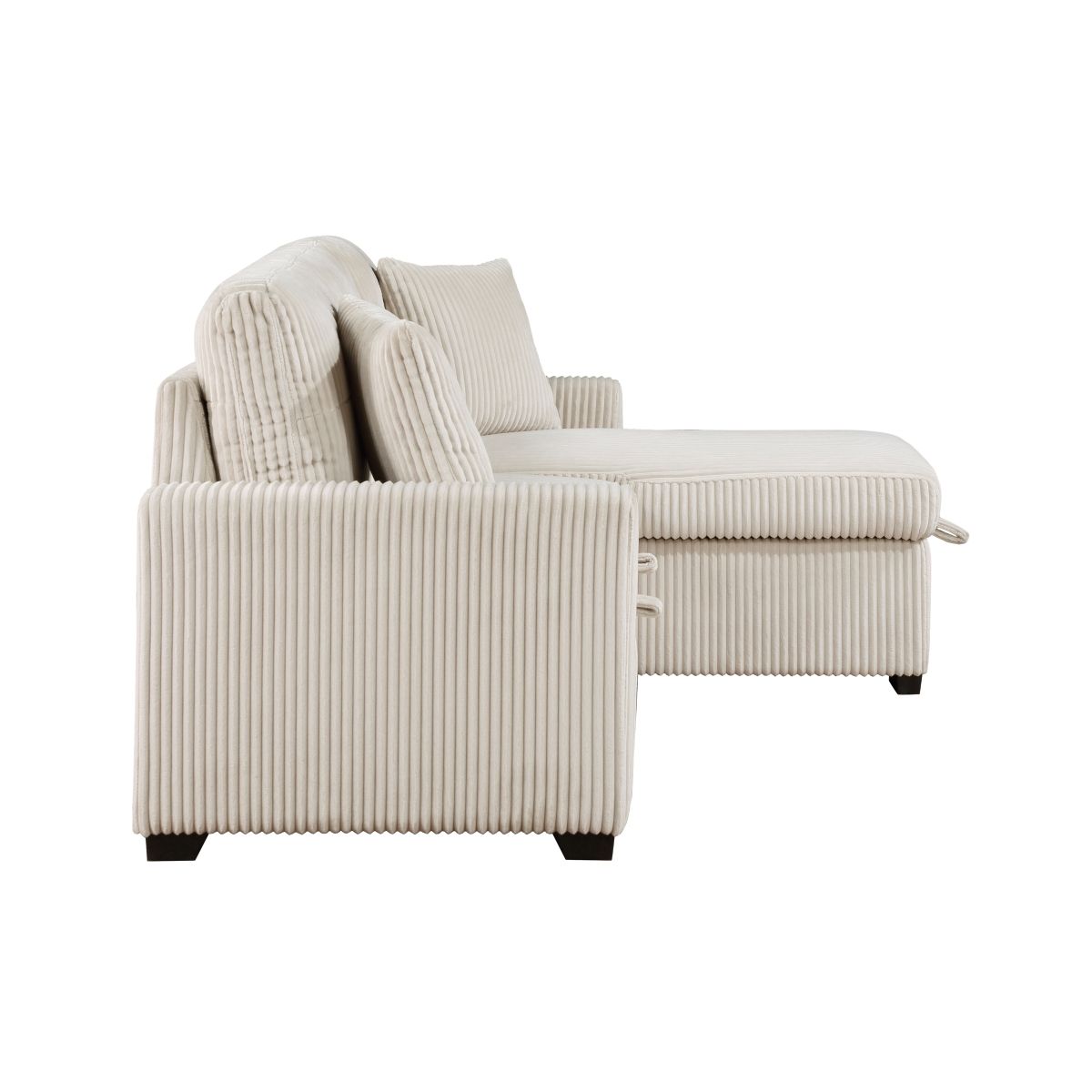 Rhett - 3 Piece Reversible Sectional With Pull-Out Bed And Hidden Storage