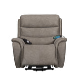 Kamari - Power Lift Recliner With Heat & Massage - Gray