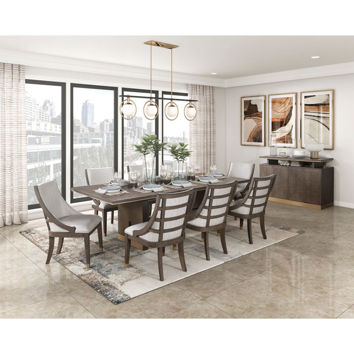 Griffin - Dining Table - Dark Brown