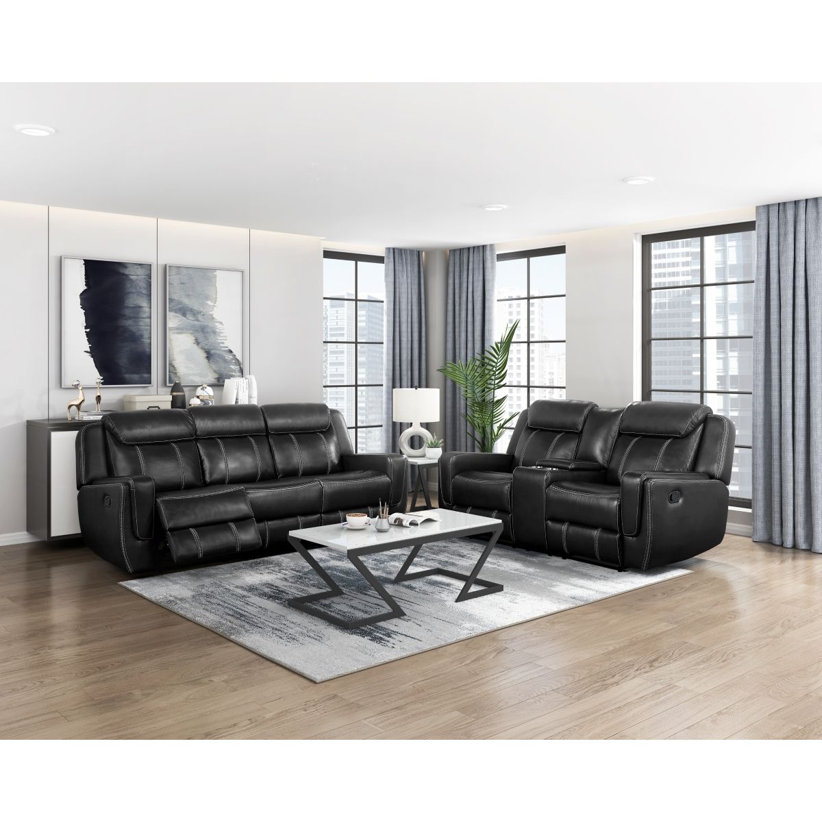 Littleton - Double Reclining Loveseat With Center Console