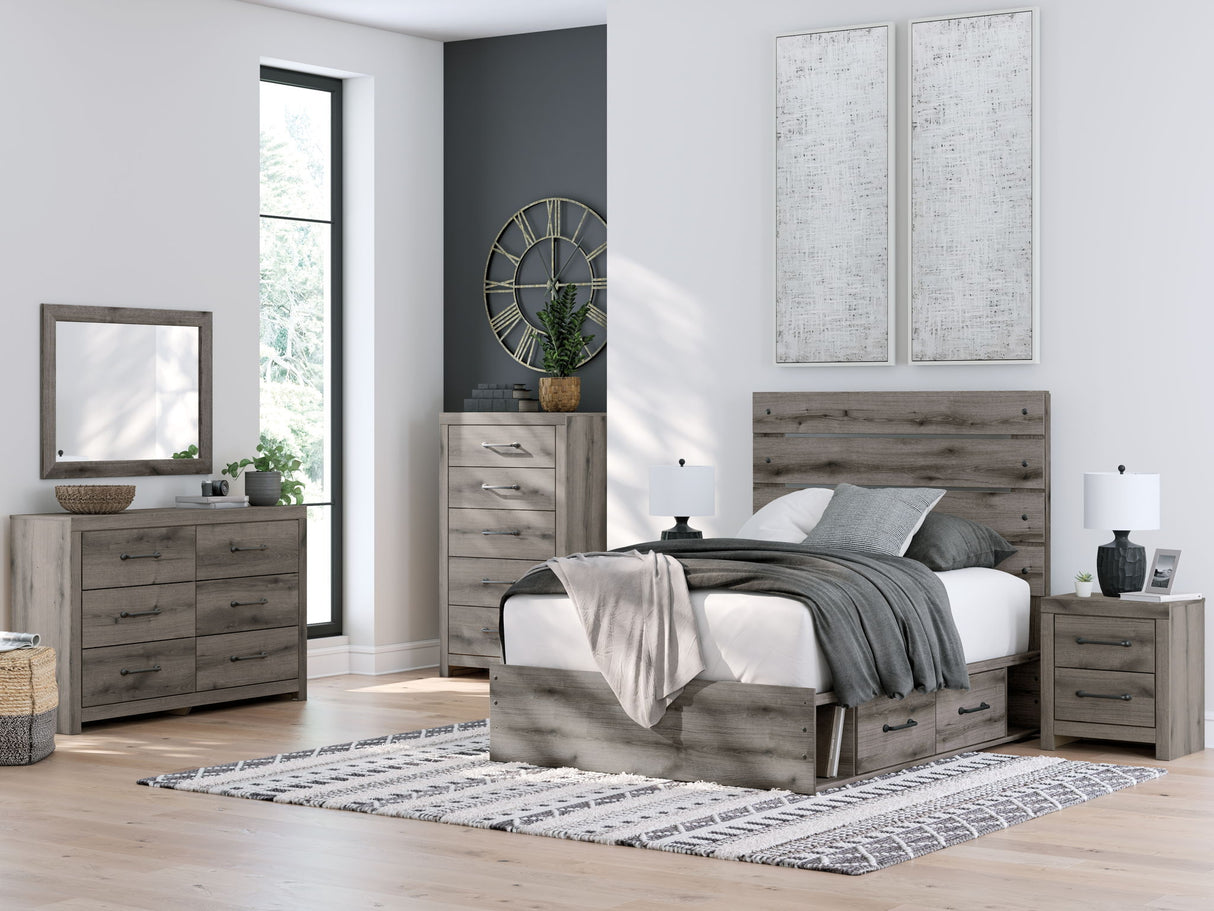 Graystorm - Panel Storage Bed