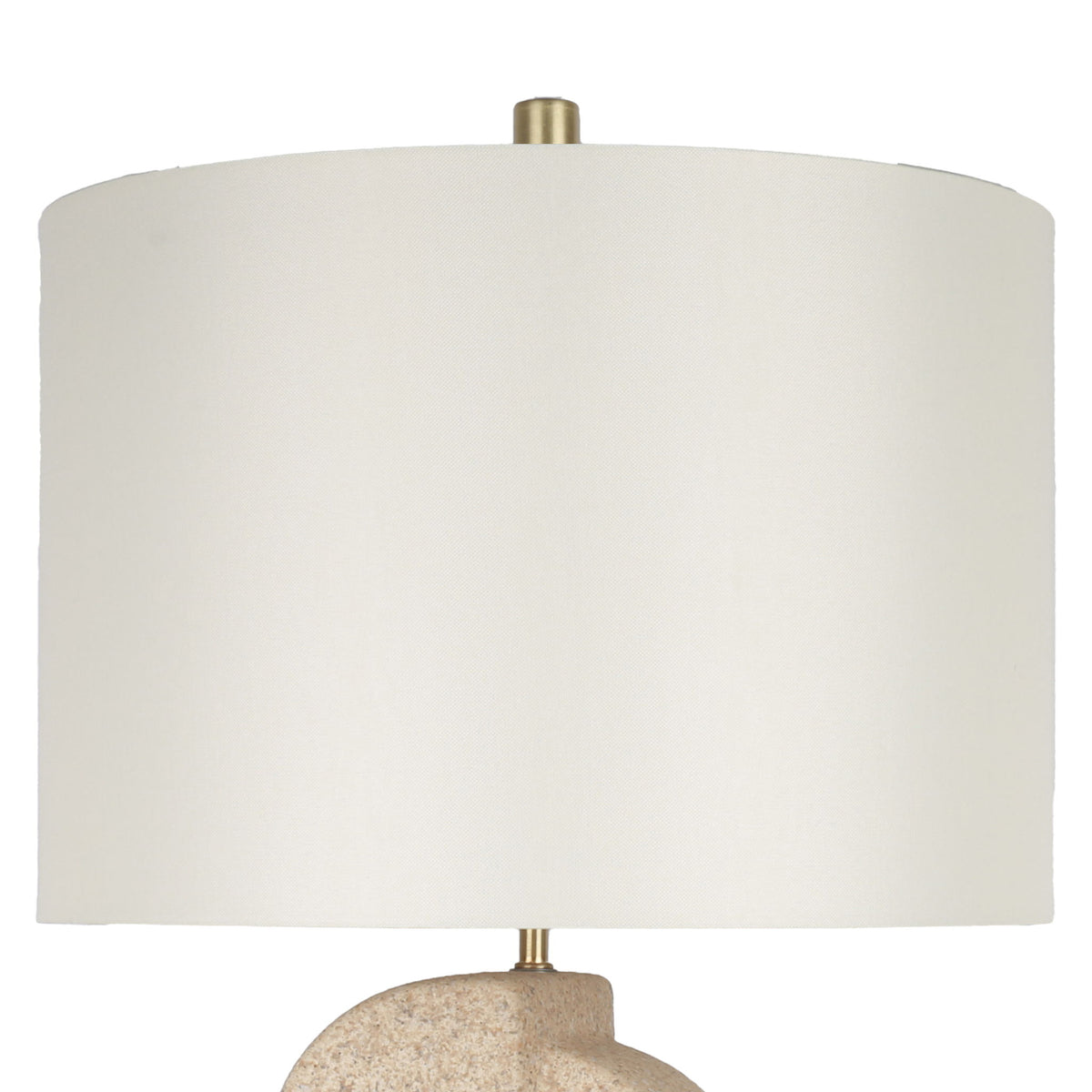 Sculpted Sandstone Ceramic Table Lamp (Set of 2) - Natural Rock