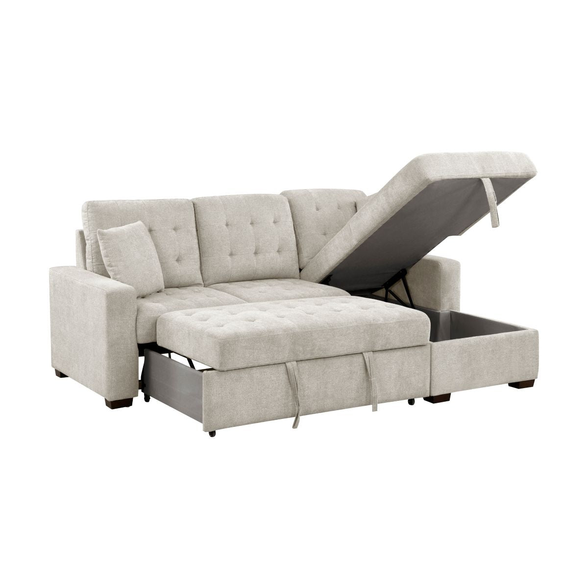 Waitsfield - Sectional With Chaise, Pull-Out Bed And Hidden Storage