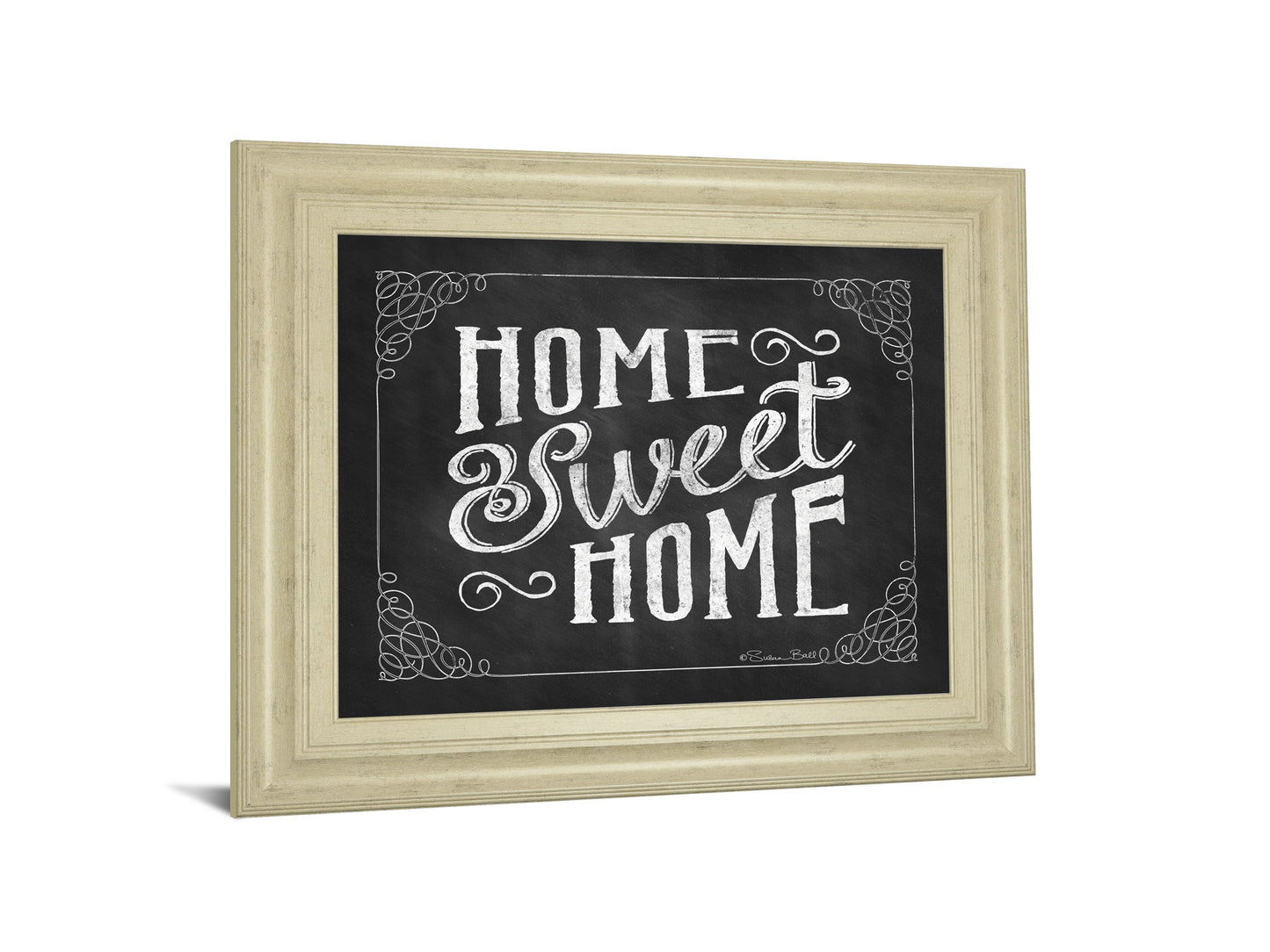 Home Sweet Home By Susan Ball - Framed Print Wall Art - Dark Gray