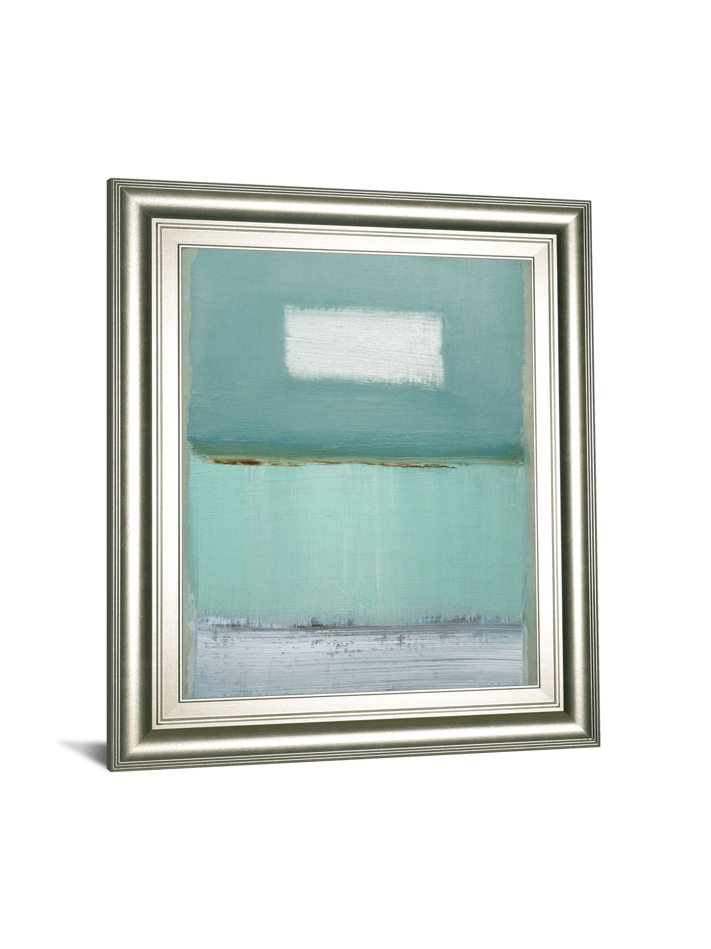 Azure 1 By Caroline - Framed Print Wall Art - Light Blue