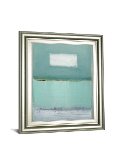 Azure 1 By Caroline - Framed Print Wall Art - Light Blue