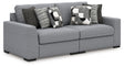 Furniture City - MS - Ashley Furniture - Bealton Sectional - RAF 2-Piece Sectional with Chaise / Salt and Pepper - 61305S10