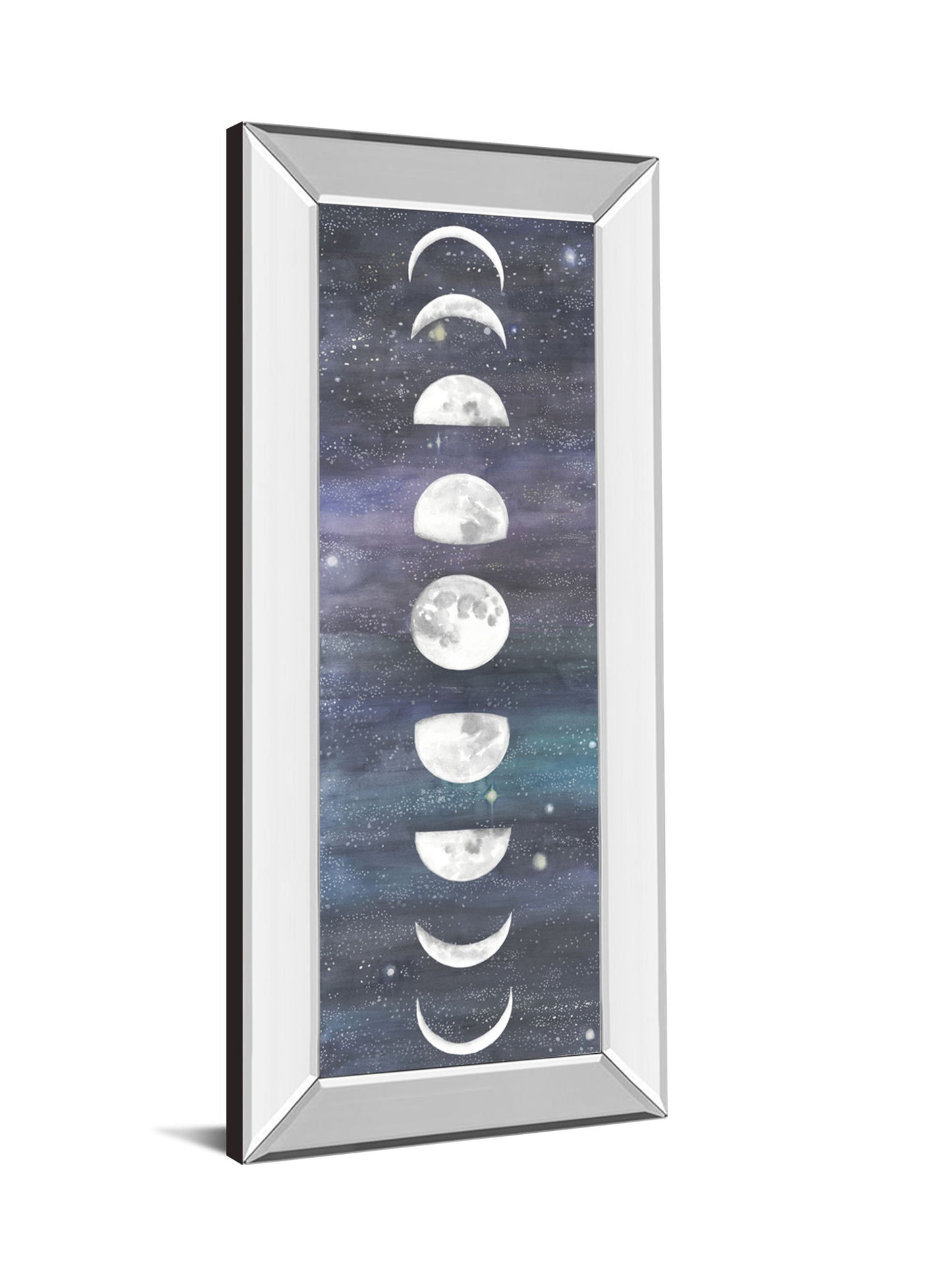 Moon Chart I By Naomi Mccavitt - Mirror Framed Print Wall Art - Dark Gray