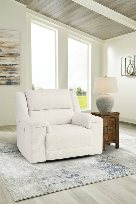 Furniture City - MS - Ashley Furniture - Keensburg Living Room - Wide Seat Power Recliner / Linen - 6180782