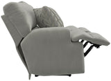 Renaldo - Power Console Loveseat With Zero Gravity Recline - Stone