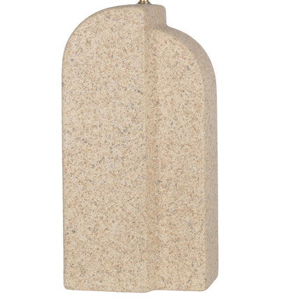 Sculpted Sandstone Ceramic Table Lamp (Set of 2) - Natural Rock