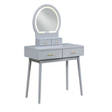 Camilla - Vanity Dresser With Mirror And Stool