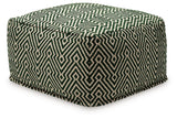 Abacy - Pouf - Green / Ivory