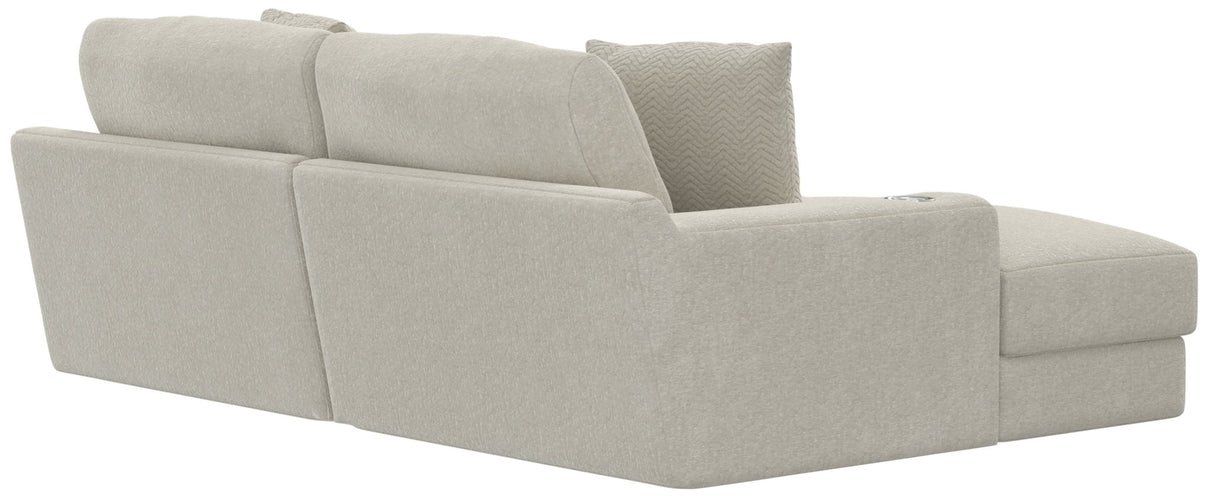 Cozy - 2 Piece Double Wide Chaise With USB Charging Ports