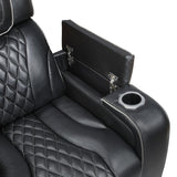 Apex - Power Double Reclining Sofa With Center Drop-Down Cup Holders, Power Headrests, Storage Arms With Cup Holders, Reading Lights, Wireless Charger, Air Massage And Heat, LED Lighting And Charging Ports