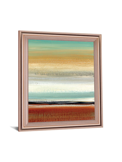 Sunset Drift - 28" x 34" Framed Wall Art - Yellow