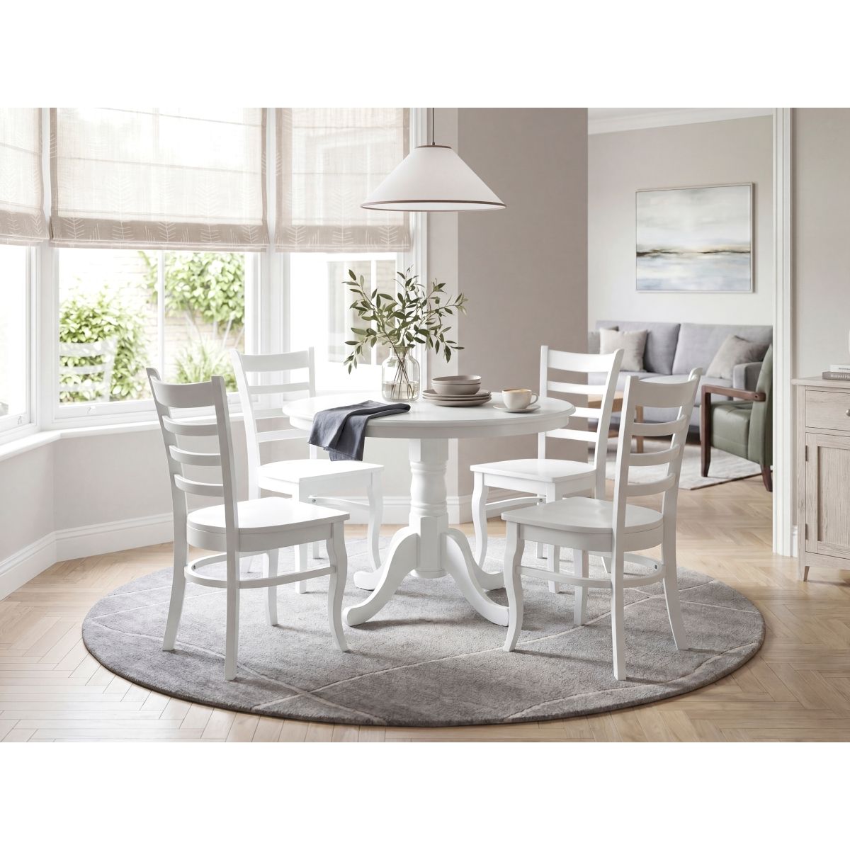 Shelby - Dining Table - White