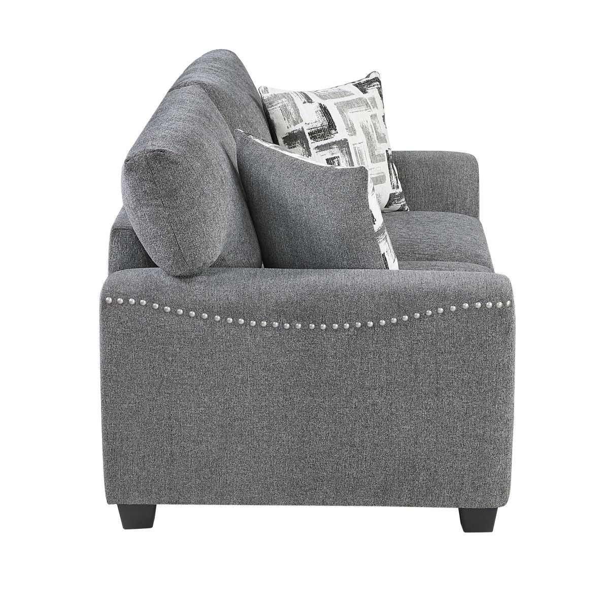 Isabel - Sofa & Loveseat - Dark Gray