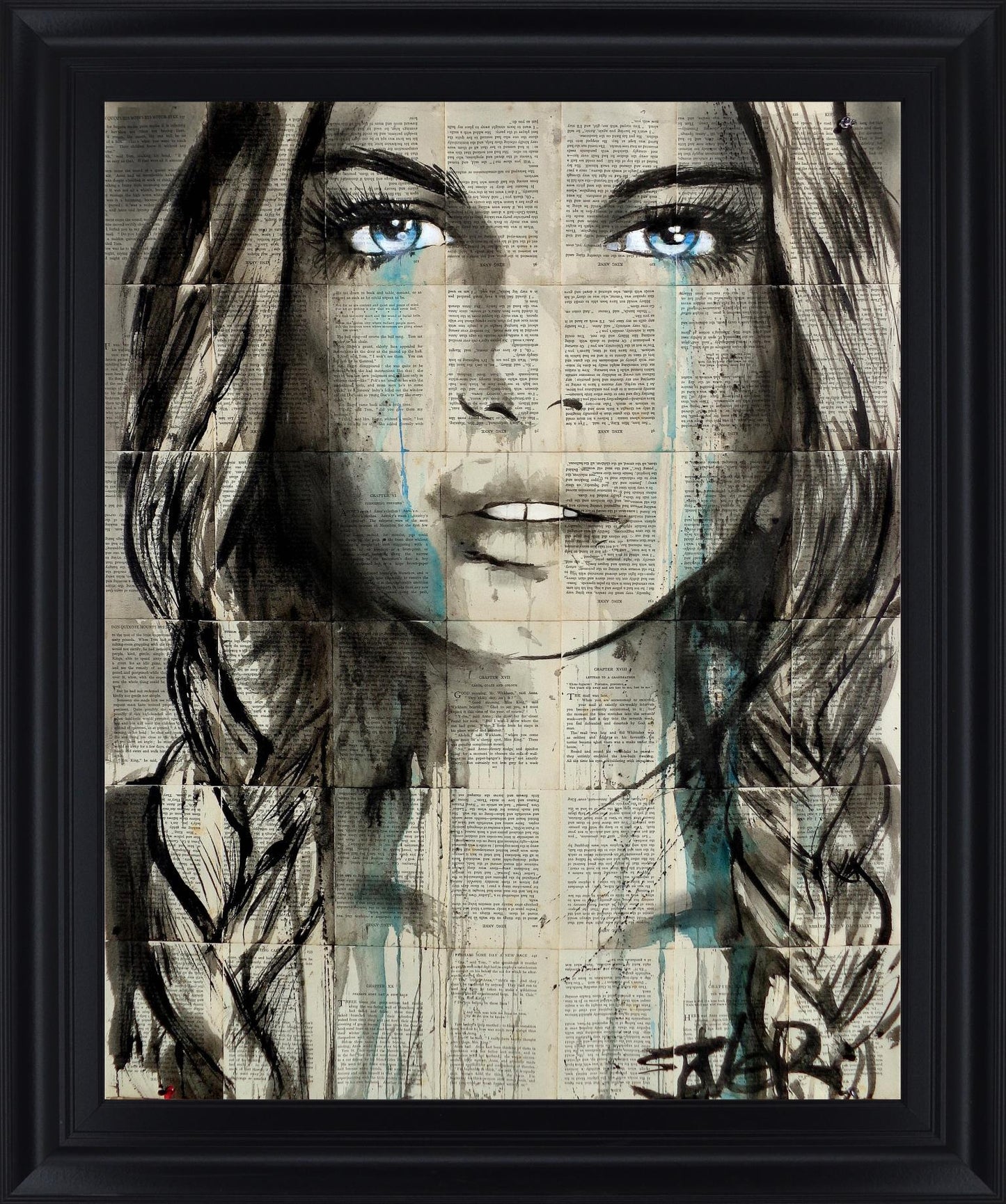 Vision - 28" x 34" Framed Wall Art - Dark Gray