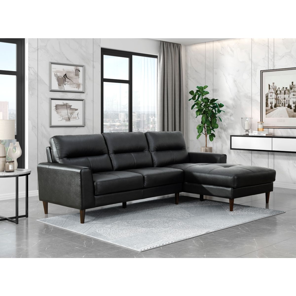 Lewes - Sectional With Right Chaise