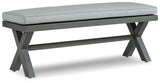 Elite Park - Bench With Cushion - Gray