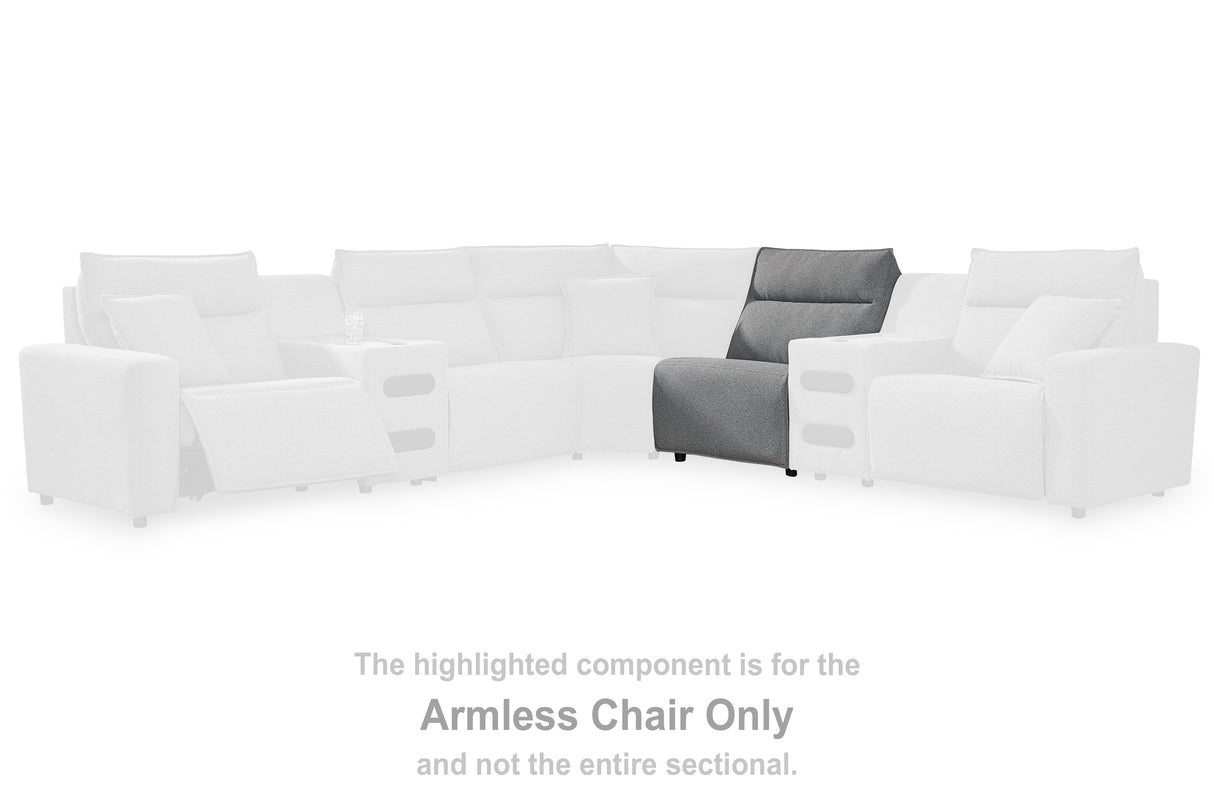Furniture City - MS - Ashley Furniture - ModMax II Sectional - Armless Chair / Salt and Pepper - 6590646