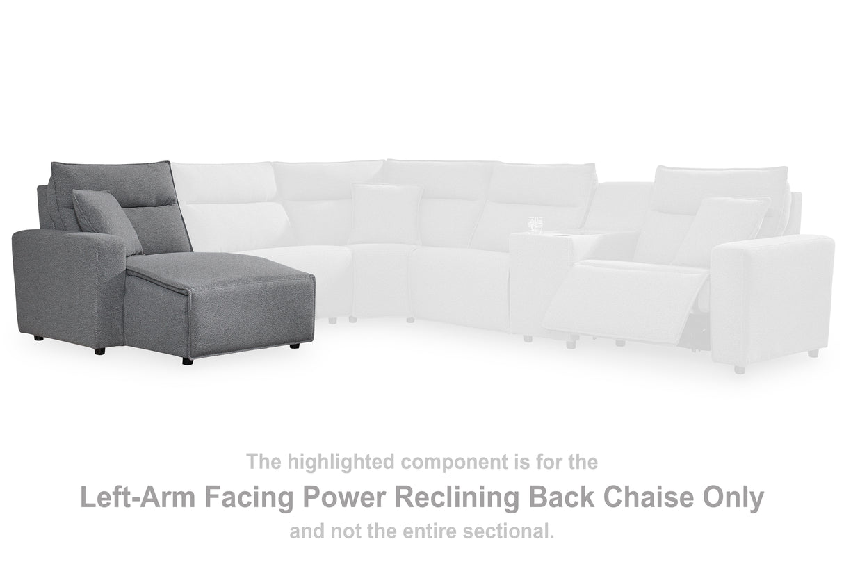 Furniture City - MS - Ashley Furniture - ModMax II Sectional - 6-Piece Reclining Sectional with Console / Salt and Pepper - 65906S36