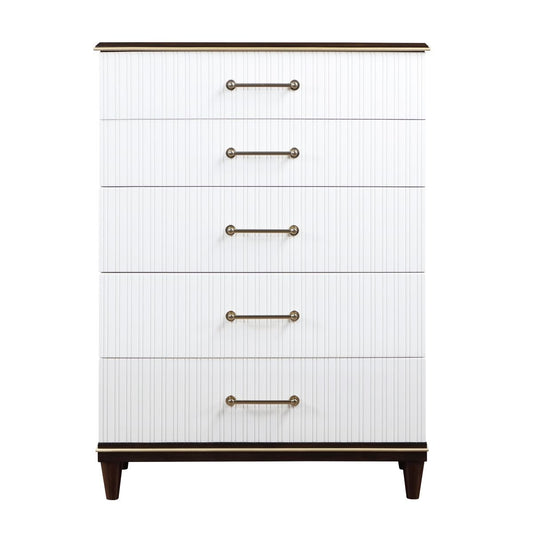 Niles - Chest - White / Cherry
