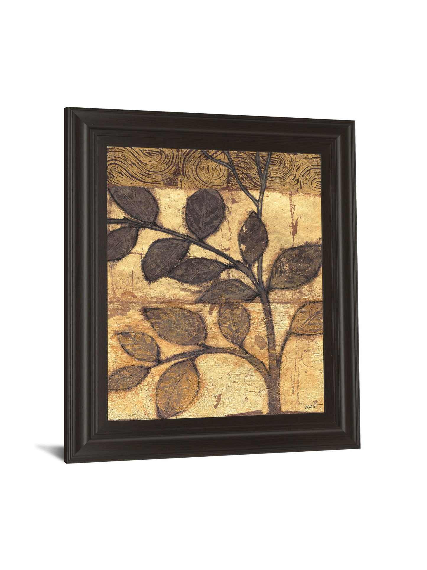Bronzed Branches I By Norman Wyatt, Jr. - Framed Print Wall Art - Light Brown