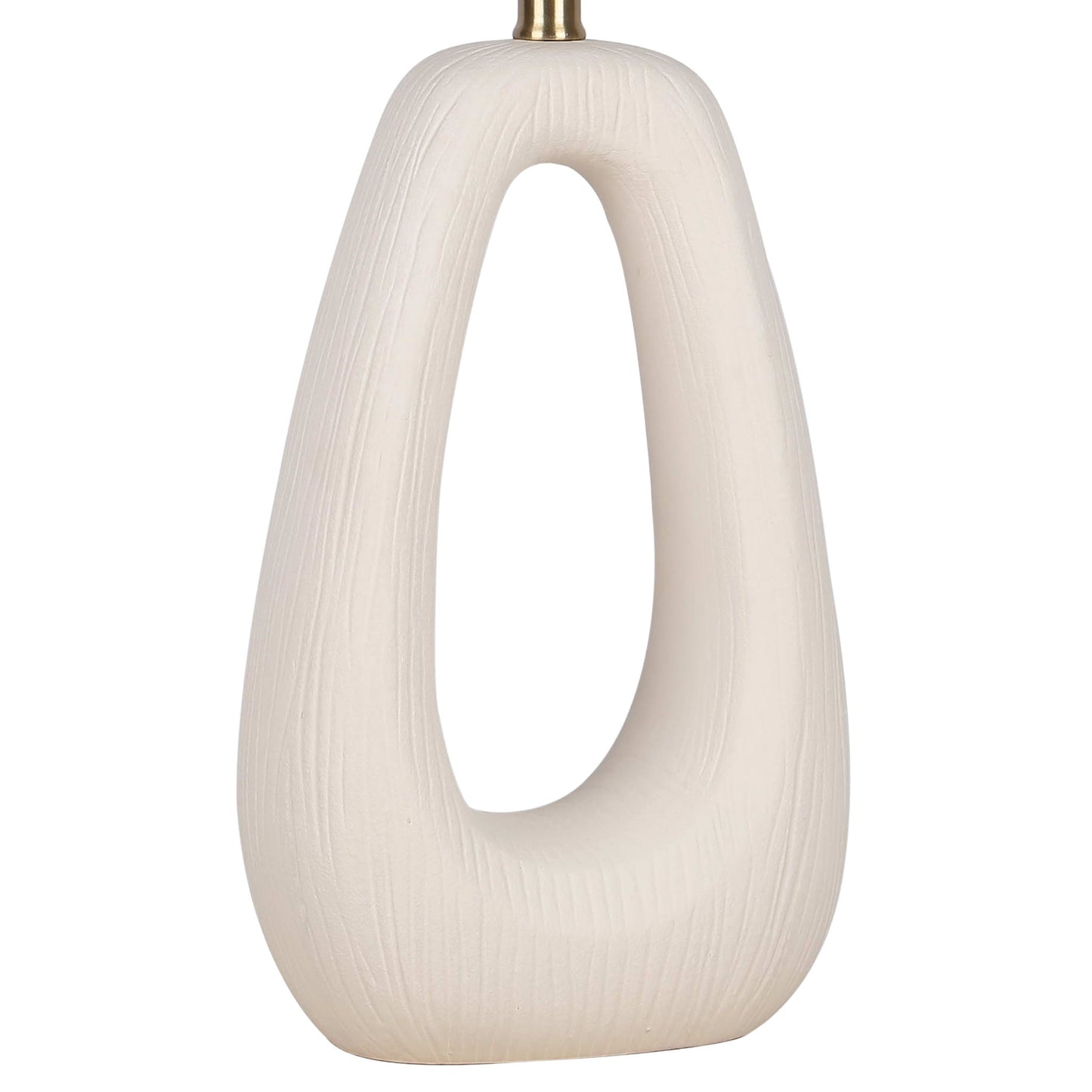 "Serenity Loop" Ceramic Table Lamp (Set of 2) - Textured White