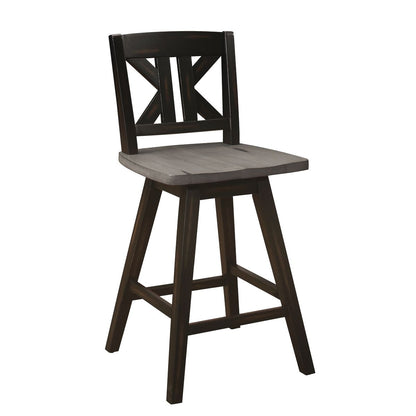 Amsonia - Swivel X-Back Counter Height Chair (Set of 2)