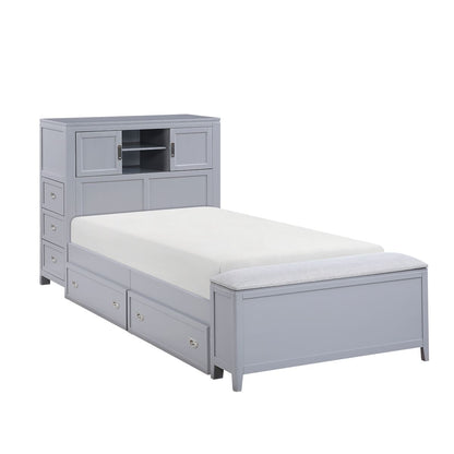 Sloane - Bookcase Bed With Hidden Desk, Stool And Storage Bench