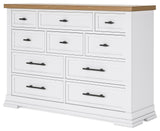 Ashbryn - Dresser - White / Natural