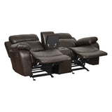 Marille - Double Glider Reclining Loveseat With Center Console