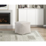 Easley - Simpsonville Pouf - Off White