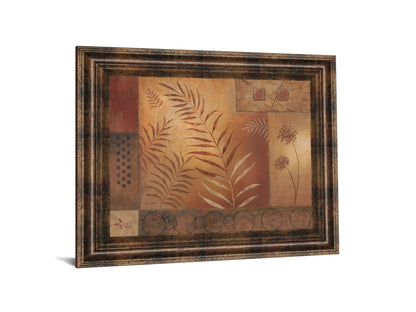 Modern Fern Il By Vivian Flasch - Framed Print Wall Art - Light Brown