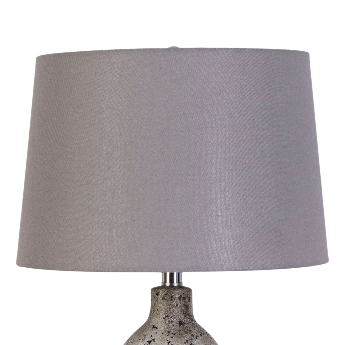 "Stonehaven Elegance" Ceramic Table Lamp (Set of 2) - Natural Stone