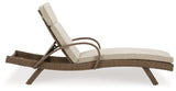 Beachcroft - Chaise Lounge With Cushion - Beige
