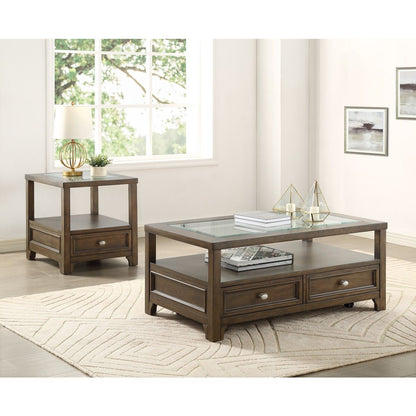 Auburn - End Table - Brown