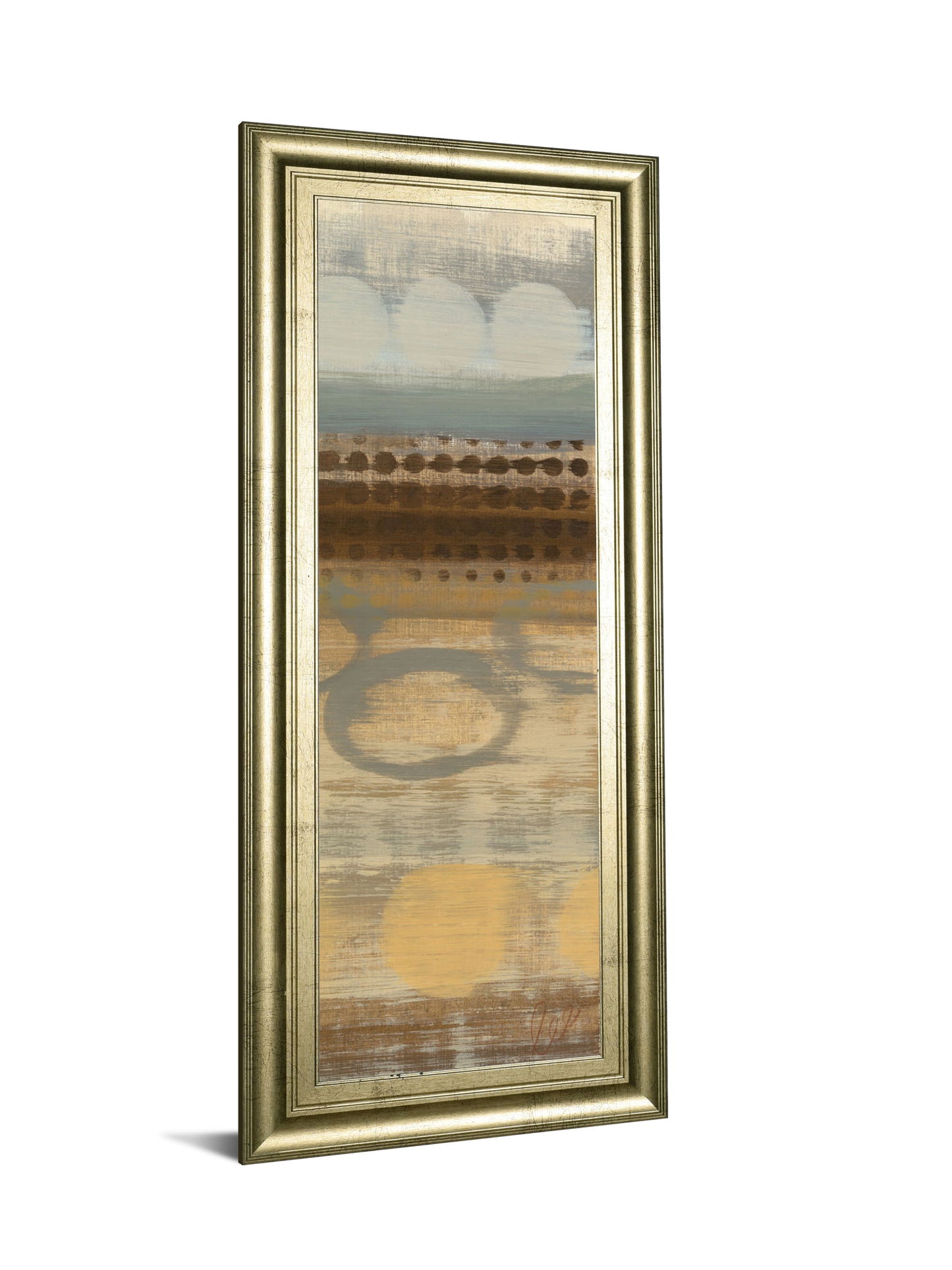 Movement Panel Il By Jeni Lee - Framed Print Wall Art - Light Brown