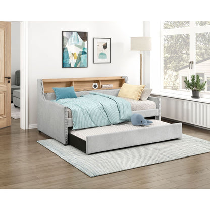 Baxter - Daybed With Trundle - Light Gray